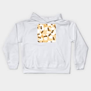 Honeycomb and Bee Pattern 13 Kids Hoodie